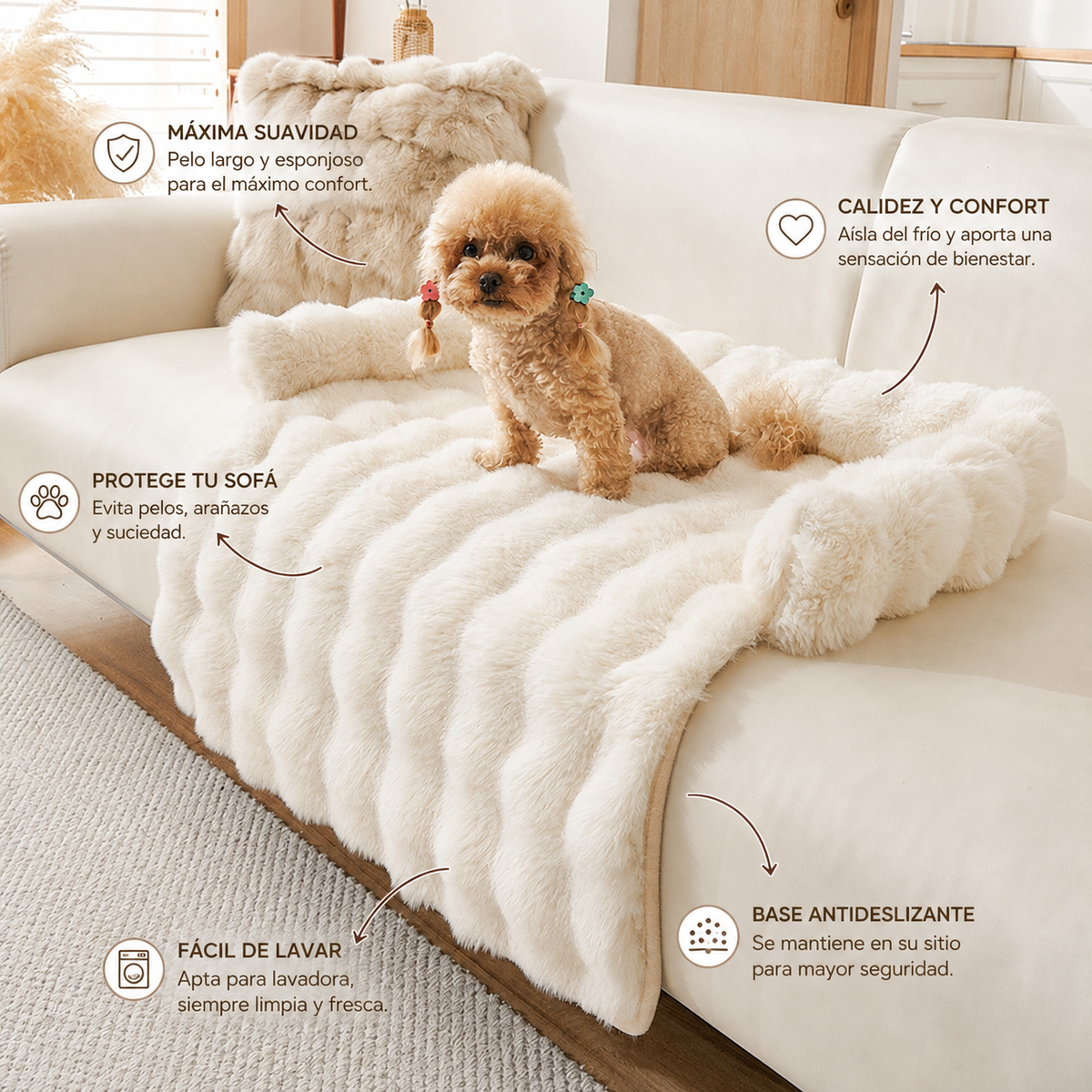 Colchoneta Térmica Antideslizante para Perros | Invierno | Deterrajaras